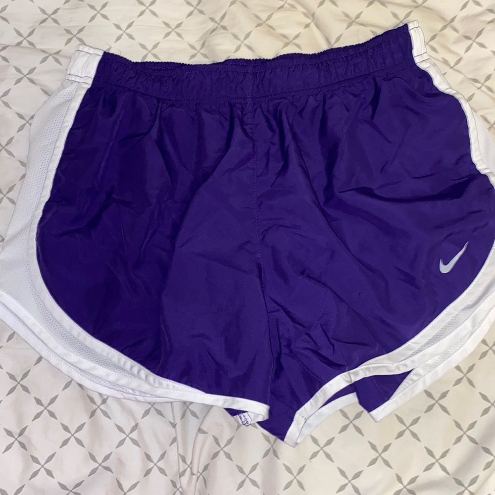 Purple Nike shorts